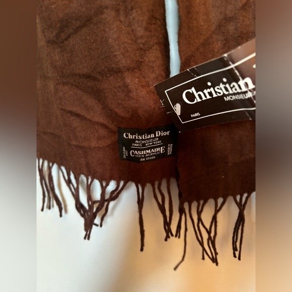 Vintage Christian Dior  Monsieur Paris Cashmere Scarf - Picture 3 of 6